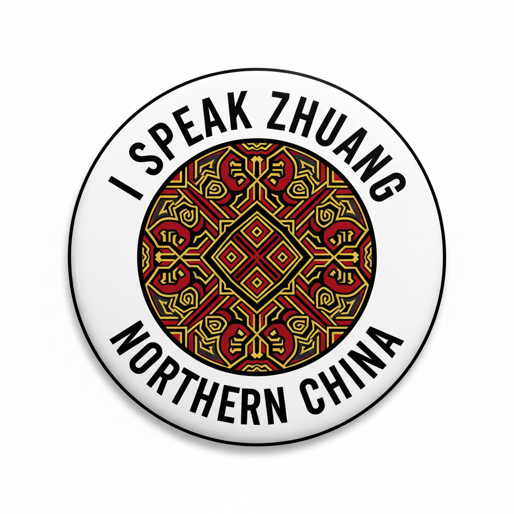 I Speak ZHUANG NORTHERN China Magnet 2.25-inch