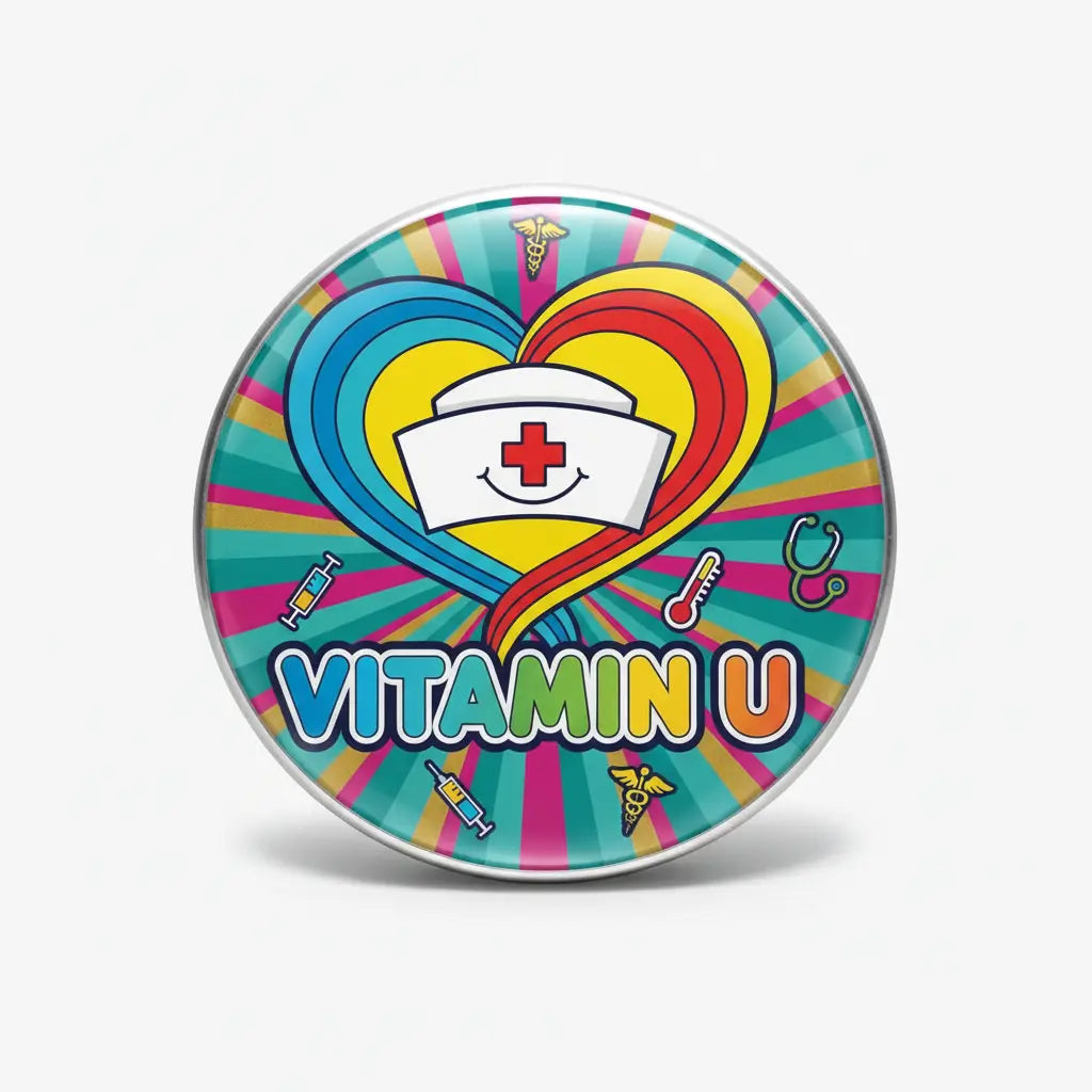 I think I might need some Vitamin U Nurse Pinback 2.25-inch