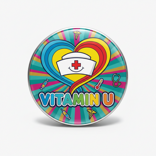 I think I might need some Vitamin U Nurse Pinback 2.25-inch