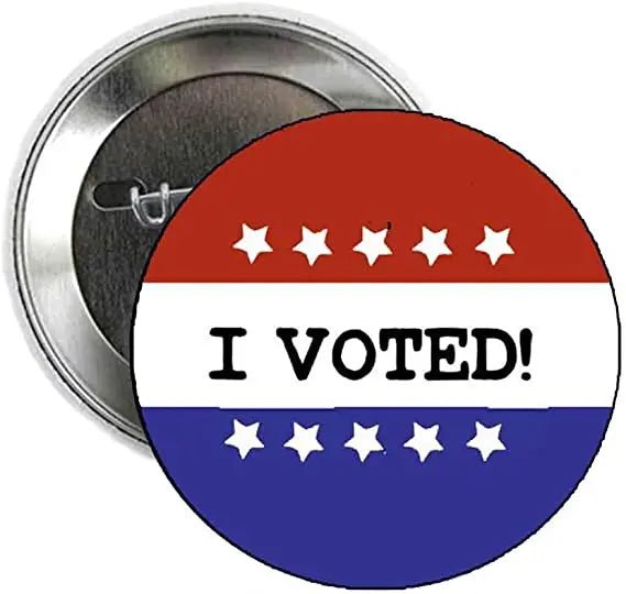 I Voted Pinback Button 1.25-inch 10 Pcs - My Pinbacks