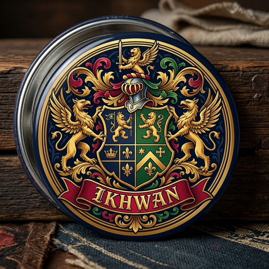 Ikhwan Family Crest Coat of Arms Pin Button 3-inch