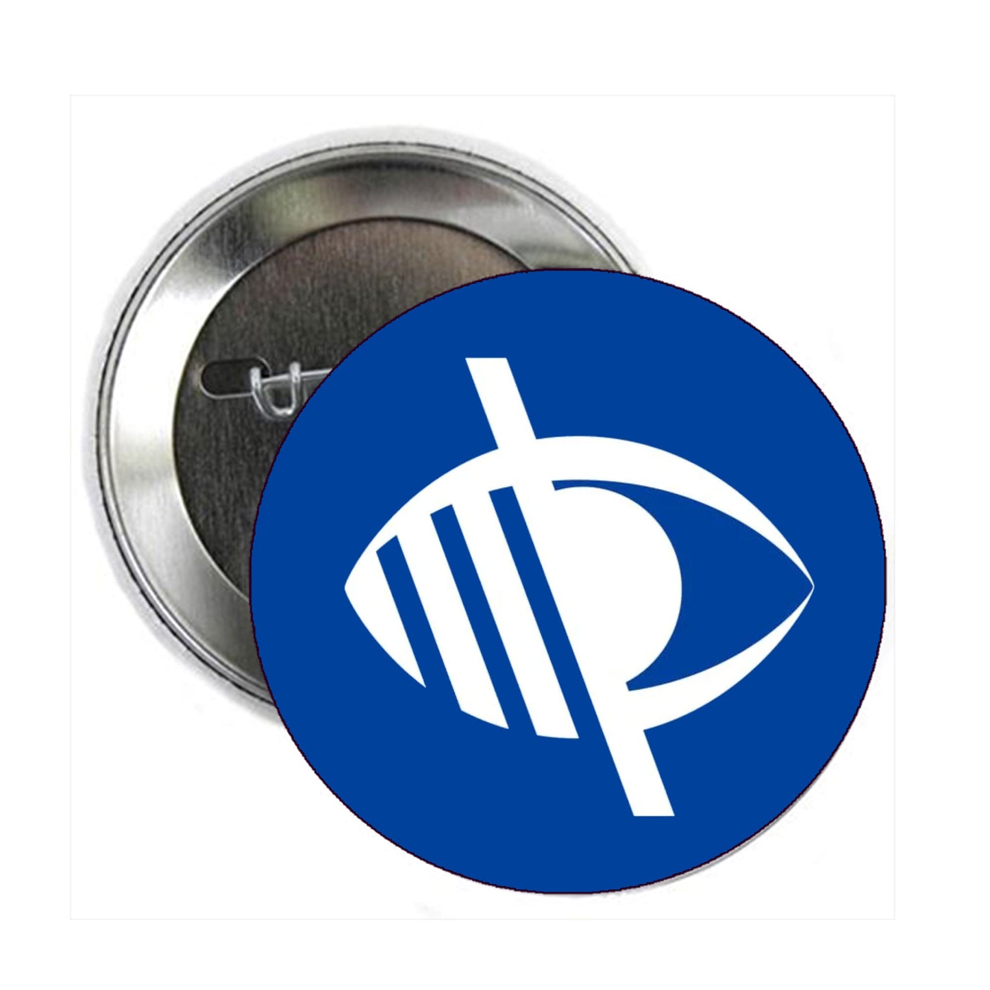 Visual Impairment Symbol 2.25-inch Pinback or Jackets, Backpacks