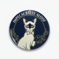 Impeccably Aloof Cat Style Pinback 2.25-inch