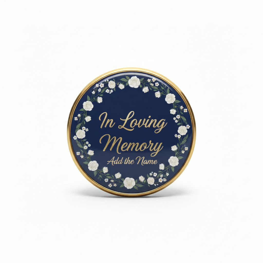 In Loving Memory Pinback 2.25-inch