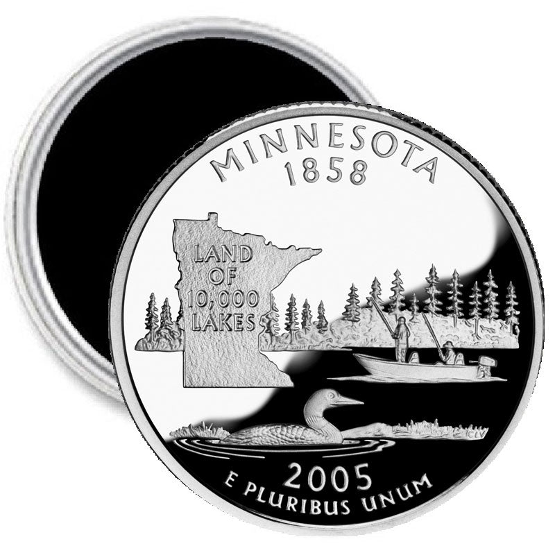 Minnesota State Quarter Mint Image Magnet 2.25"