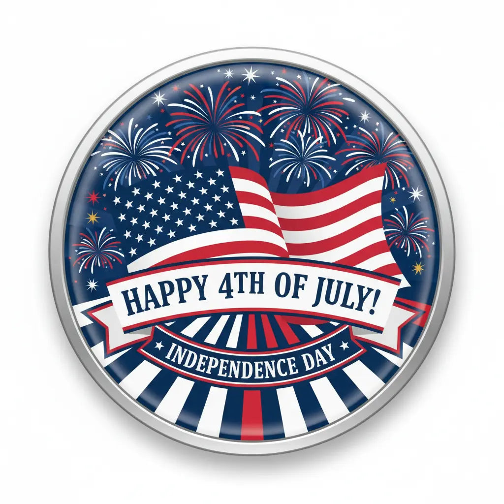 Independence Day (July 4) Pinback 2.25-inch