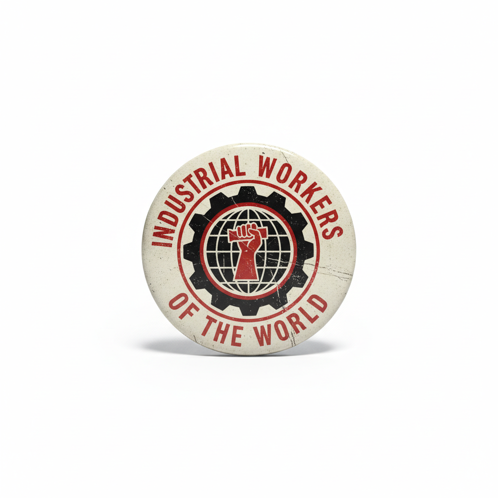 Industrial Workers of The World IWW Pinback 2.25-inch
