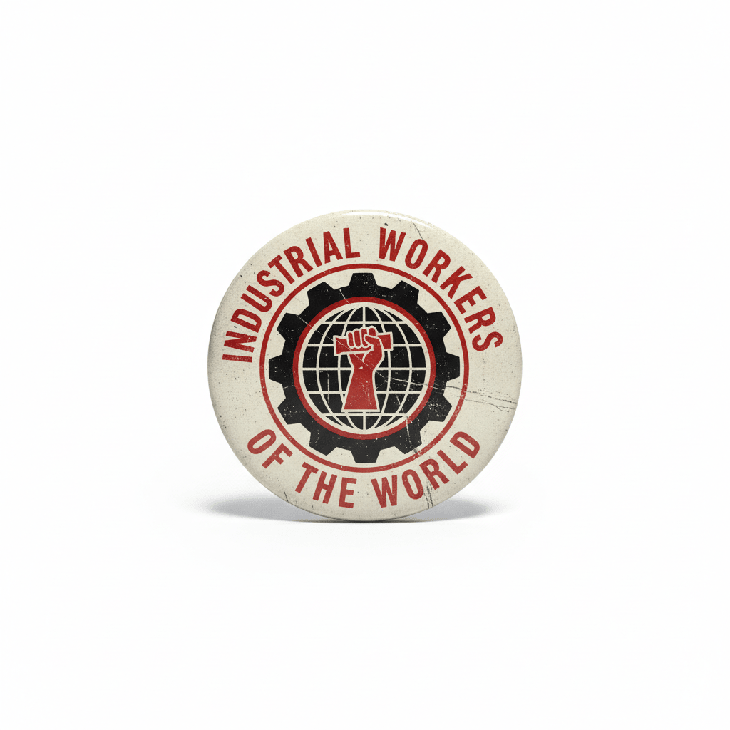 Industrial Workers of The World IWW Pinback 2.25-inch - My Pinbacks