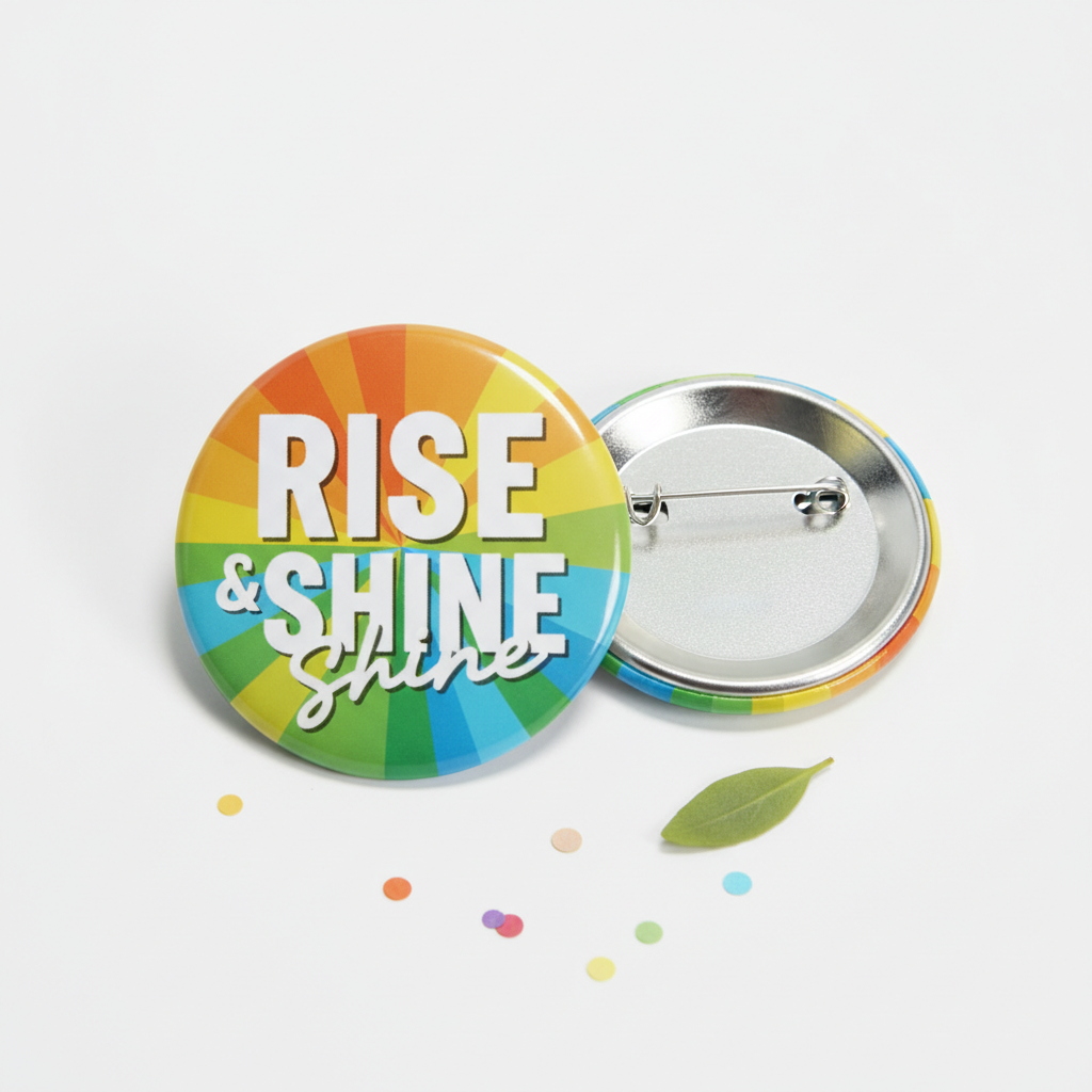 Inspirational Photo in a Hard Time Pinback 2.25-inch
