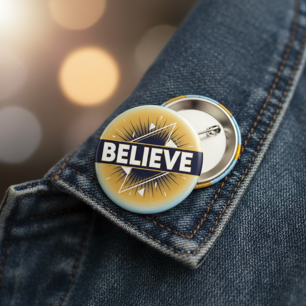 Inspirational Photo in a Hard Time Pinback 2.25-inch