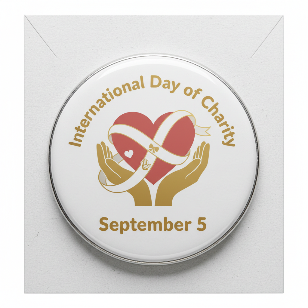 International Day of Charity (September 5) Pinback 2.25-inch