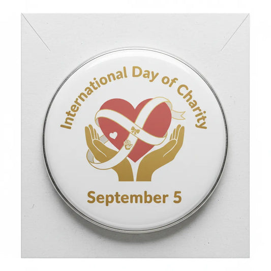 International Day of Charity (September 5) Pinback 2.25-inch
