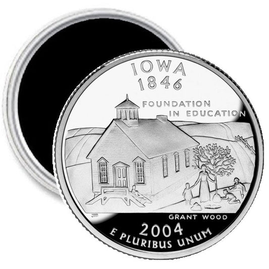 Iowa State Quarter Mint Image Magnet 2.25"