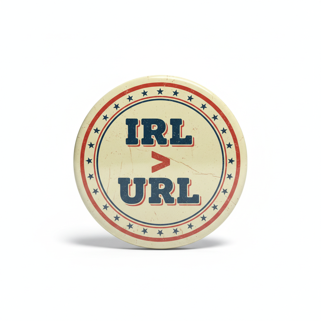IRL > URL Retro Pinback 2.25-inch