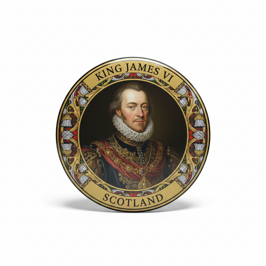 JAMES VI Scotland Pinback 2.25-inch