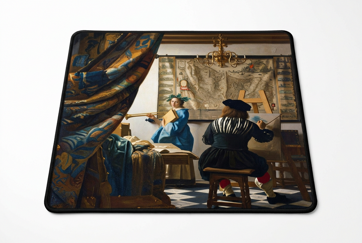 Jan Vermeer The Artist in his Atelier Mousepad