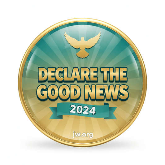 Jehovah's Witnesses 2024 Declare the Good News 2.25-inch - My Pinbacks