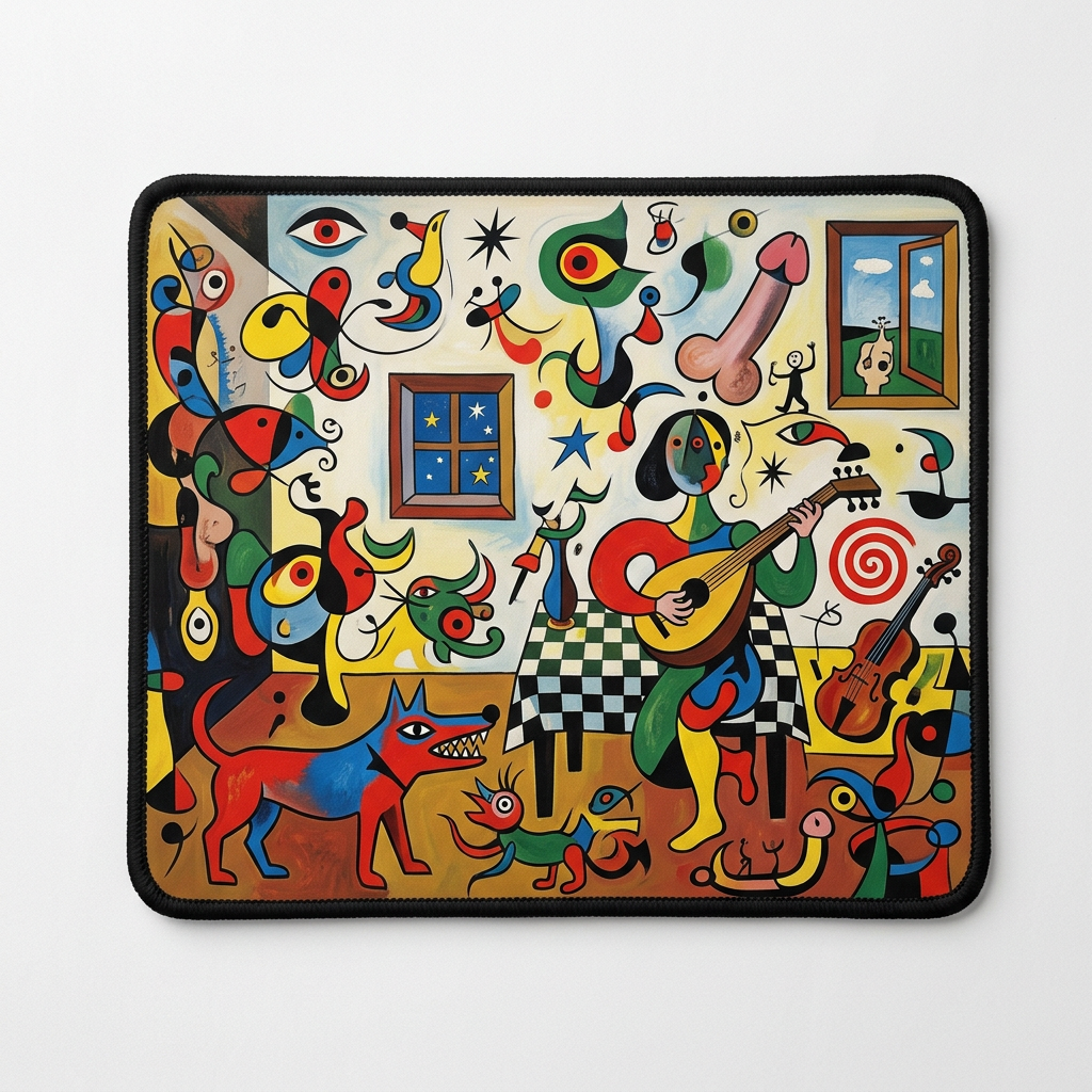 Joan Miró Dutch Interior I Mousepad