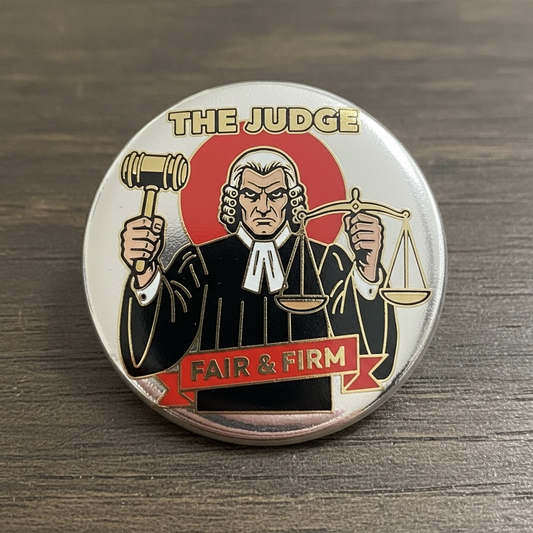 Judge Pinback 2.25-inch