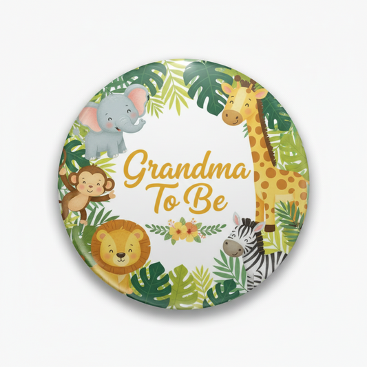 Campaign Photo with curved type Red White Blue Pin Button 2.25-inch