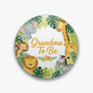 Jungle Safari Animals Grandma To Be Baby Shower Pinback 2.25-inch