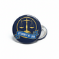 Justice Scales Custom Text Lawyer Pinback Pinback 2.25-inch