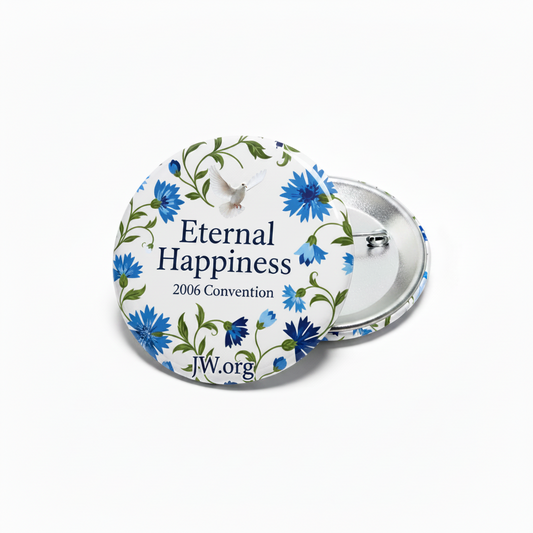 48 Pcs JW.org Eternal Happiness Pinback 2.25-inch