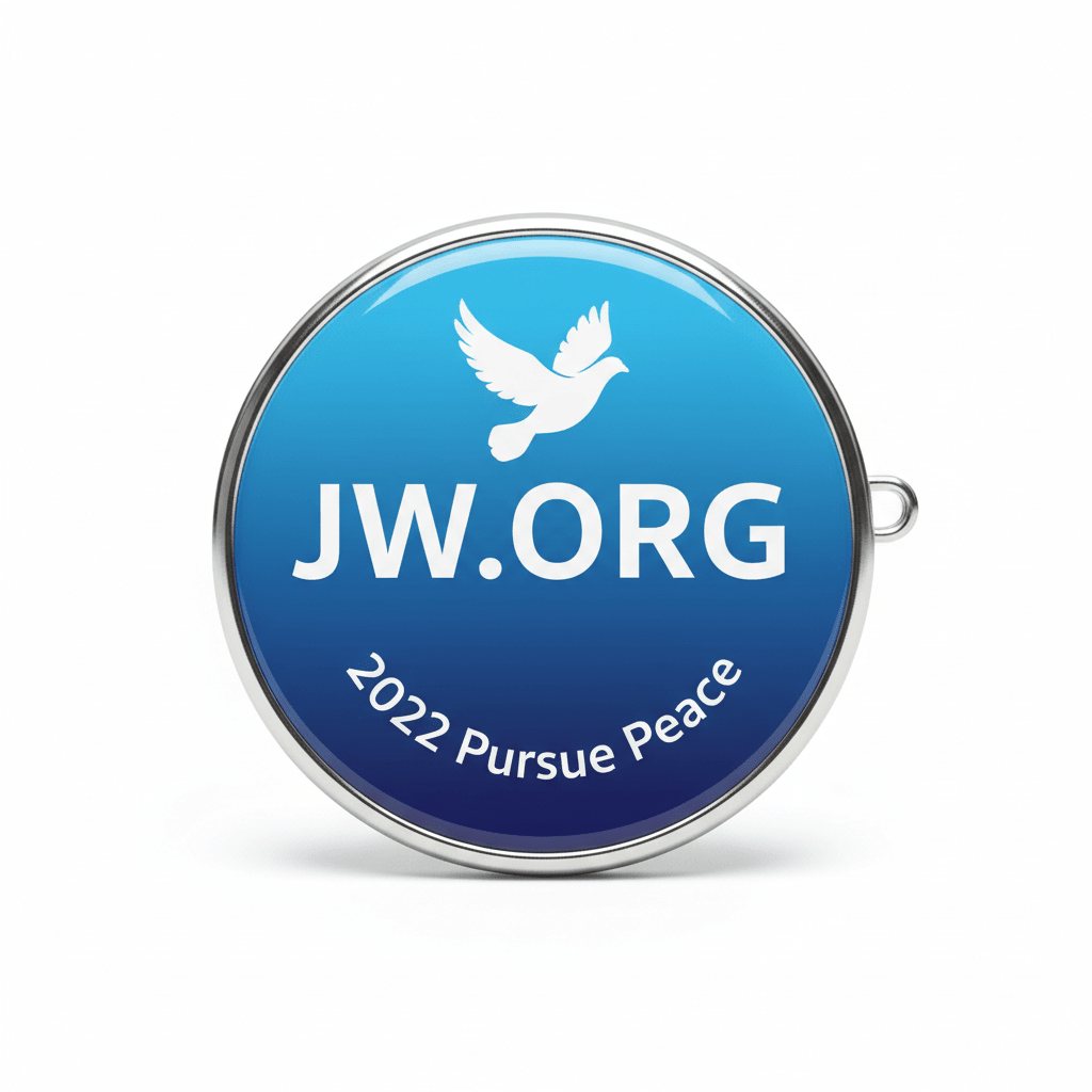 JW ORG 2022 Pursue Peace convention Pinback 2.25-inch - My Pinbacks