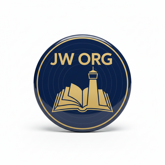 25 Pcs JW ORG The Watchtower Mini Pinback 1.25-inch Mypinbacks.com