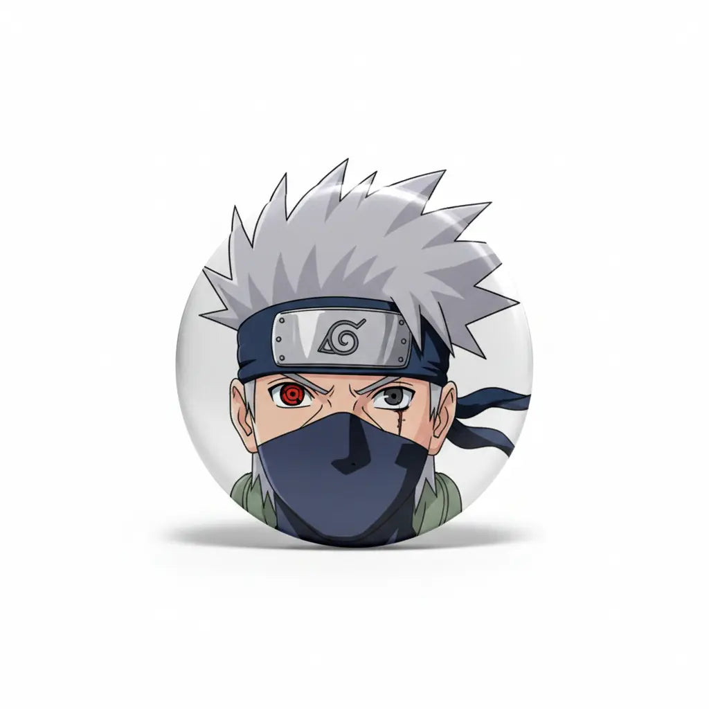Kakashi Hatake Pin Button 2.25-inch - mypinbacks.com