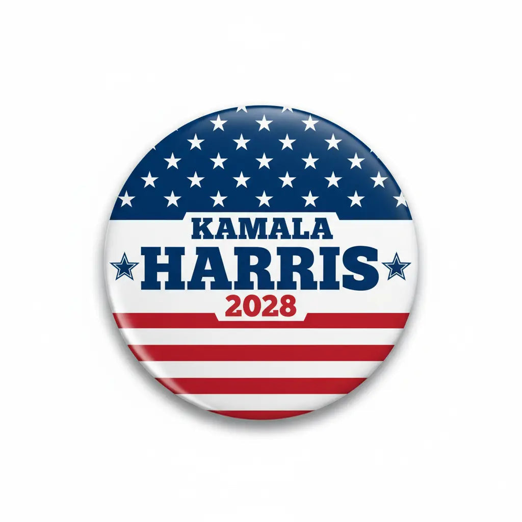 Kamala Harris 2028 Pin Button 2.25-inch - mypinbacks.com
