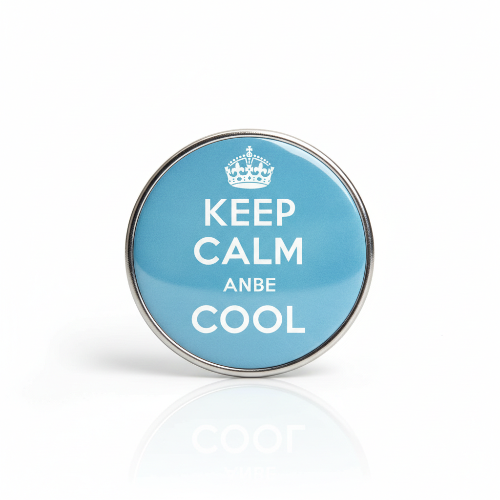 Keep Calm and Be Cool Pinback 2.25-inch