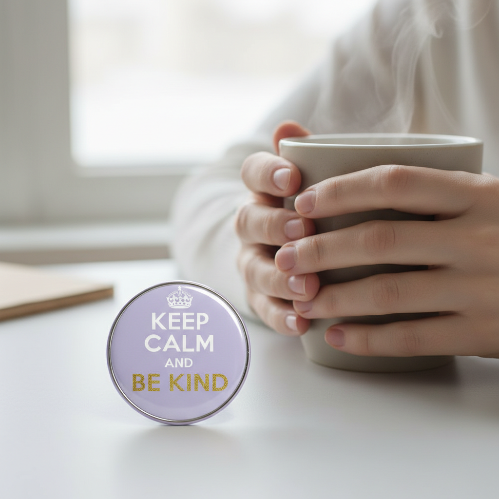 Keep Calm and Be Kind Pinback 2.25-inch