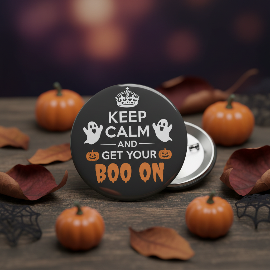 Keep Calm and Get Your Boo On Pinback 2.25-inch