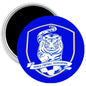 Korea Football Association soccer team magnet, blue round badge with tiger emblem
