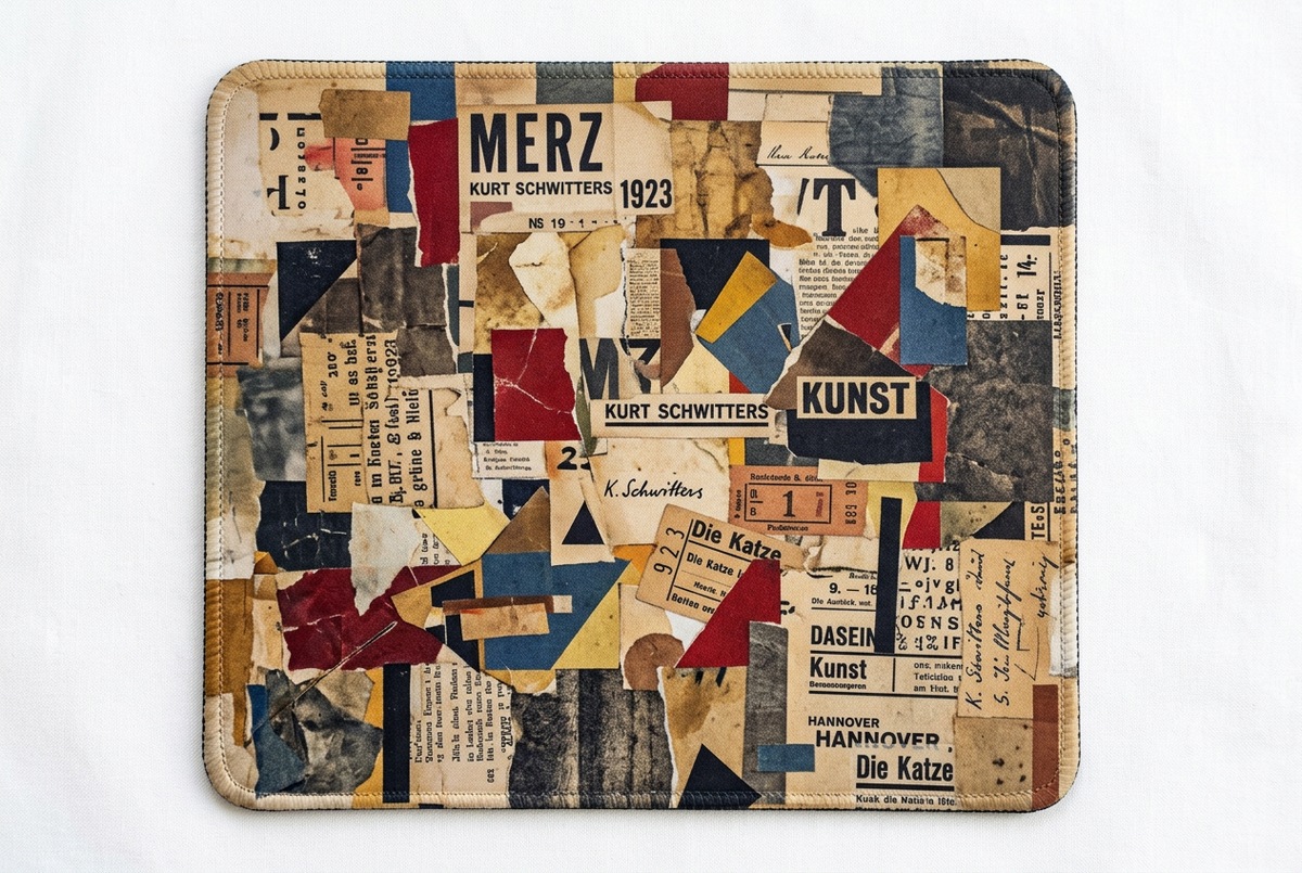 Kurt Schwitters Merzbild A, Constellation Mousepad