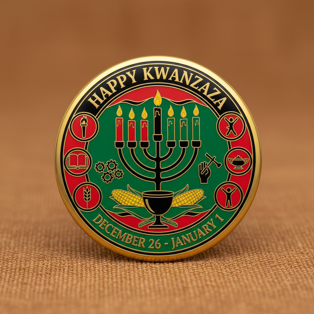 Kwanzaa (December 26 - January 1) Pinback 2.25-inch