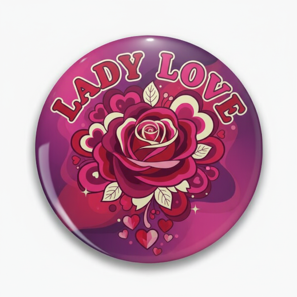 Lady Love Pinback 2.25-inch
