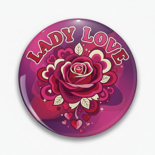 Lady Love Pinback 2.25-inch