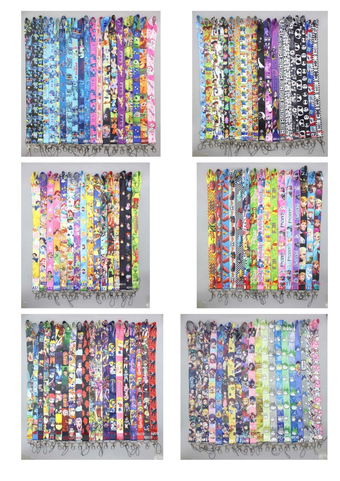 Lanyards Lot Assorted Resellers Closeout 100 Pcs - My Pinbacks