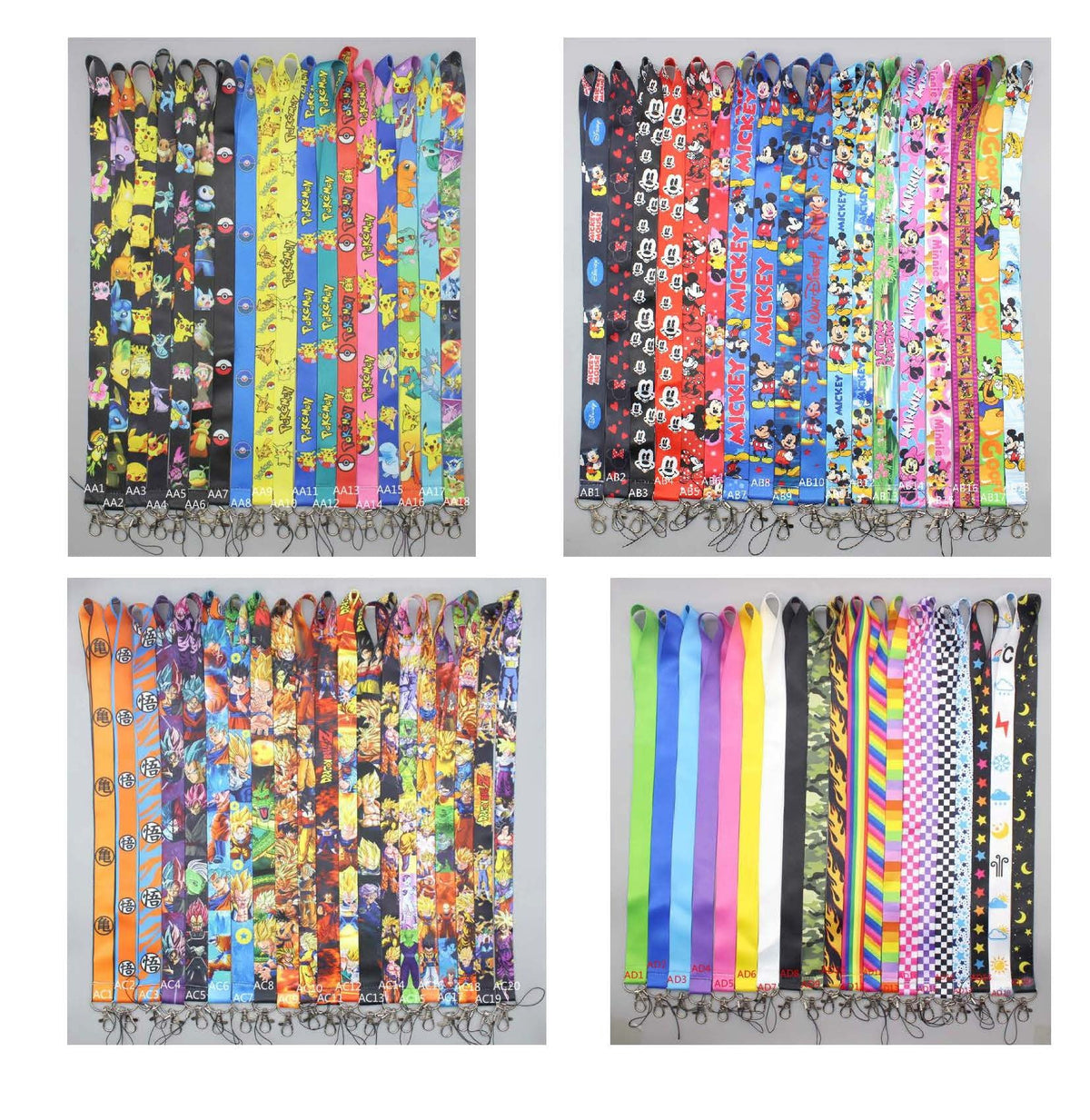 Lanyards Lot Assorted Resellers Closeout 100 Pcs - My Pinbacks