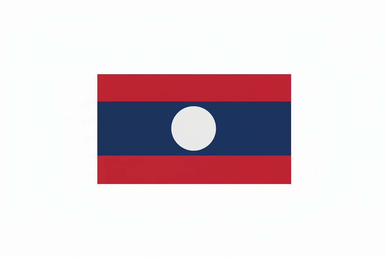 Flag-themed mousepad with red-blue stripes and a centered white circle