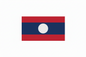 Flag-themed mousepad with red-blue stripes and a centered white circle