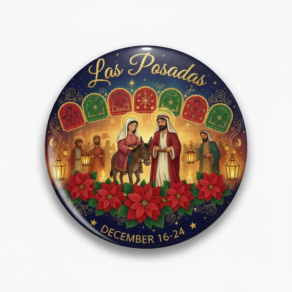 Las Posadas (December 16-24) Pinback 2.25-inch