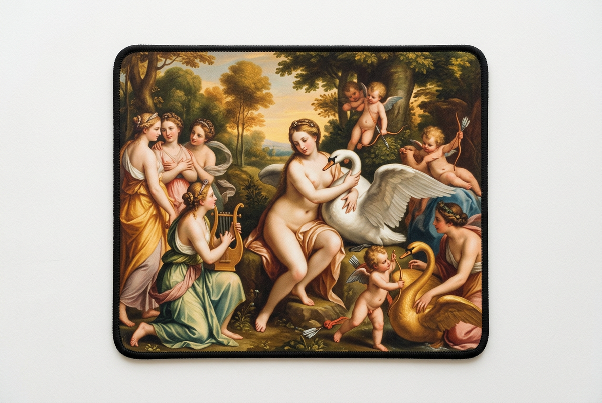 Antonio da Correggio Leda and the Swan Mousepad