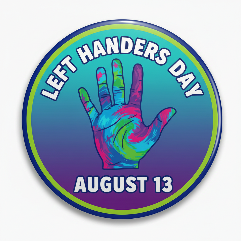 Left Handers (August 13) Pinback 2.25-inch