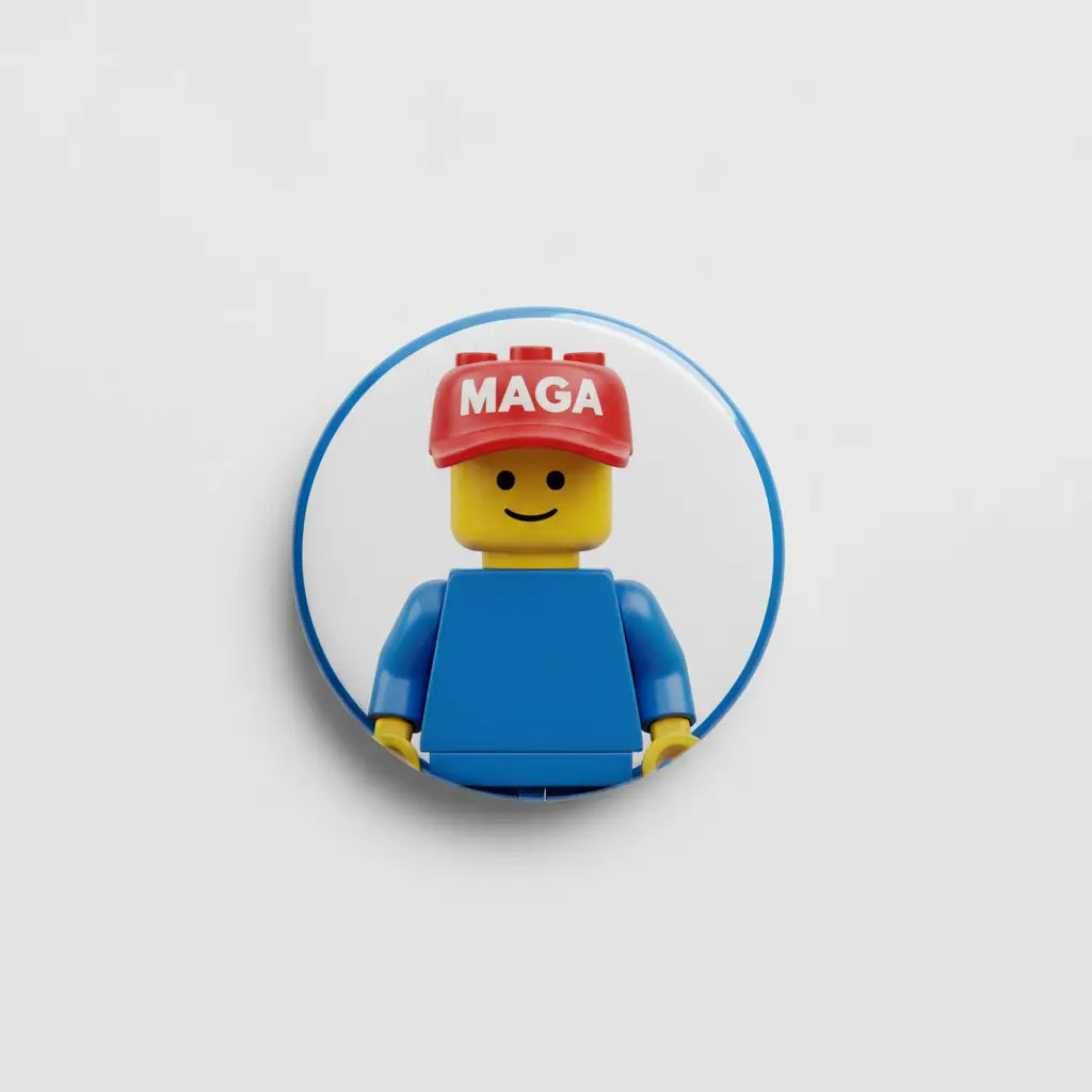 Lego Trump MAGA Pinback 2.25-inch