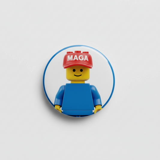 Lego Trump MAGA Pinback 2.25-inch
