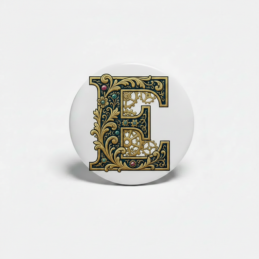 Letter E Badge Retractable Badge Reels 1.45-inch