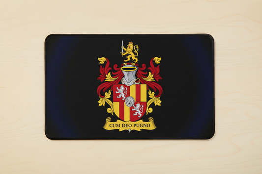 Lewis Family Crest Coat of Arms Mousepad
